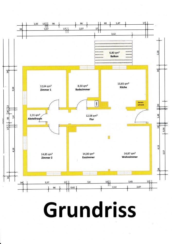 Achern/Zentrum schöne 3 1/2-Zimmer-Wohnung (ETW, Ganter 2)