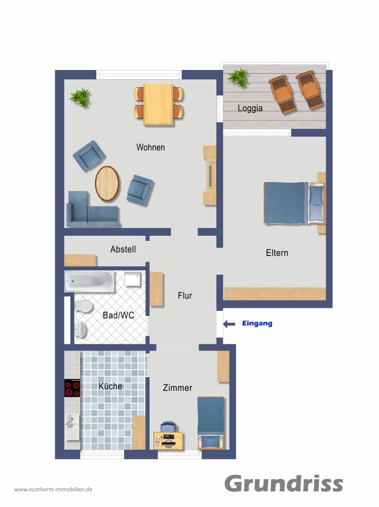 Charmante Wohnung in Renchen (ETW, Dürr) — Grundriss