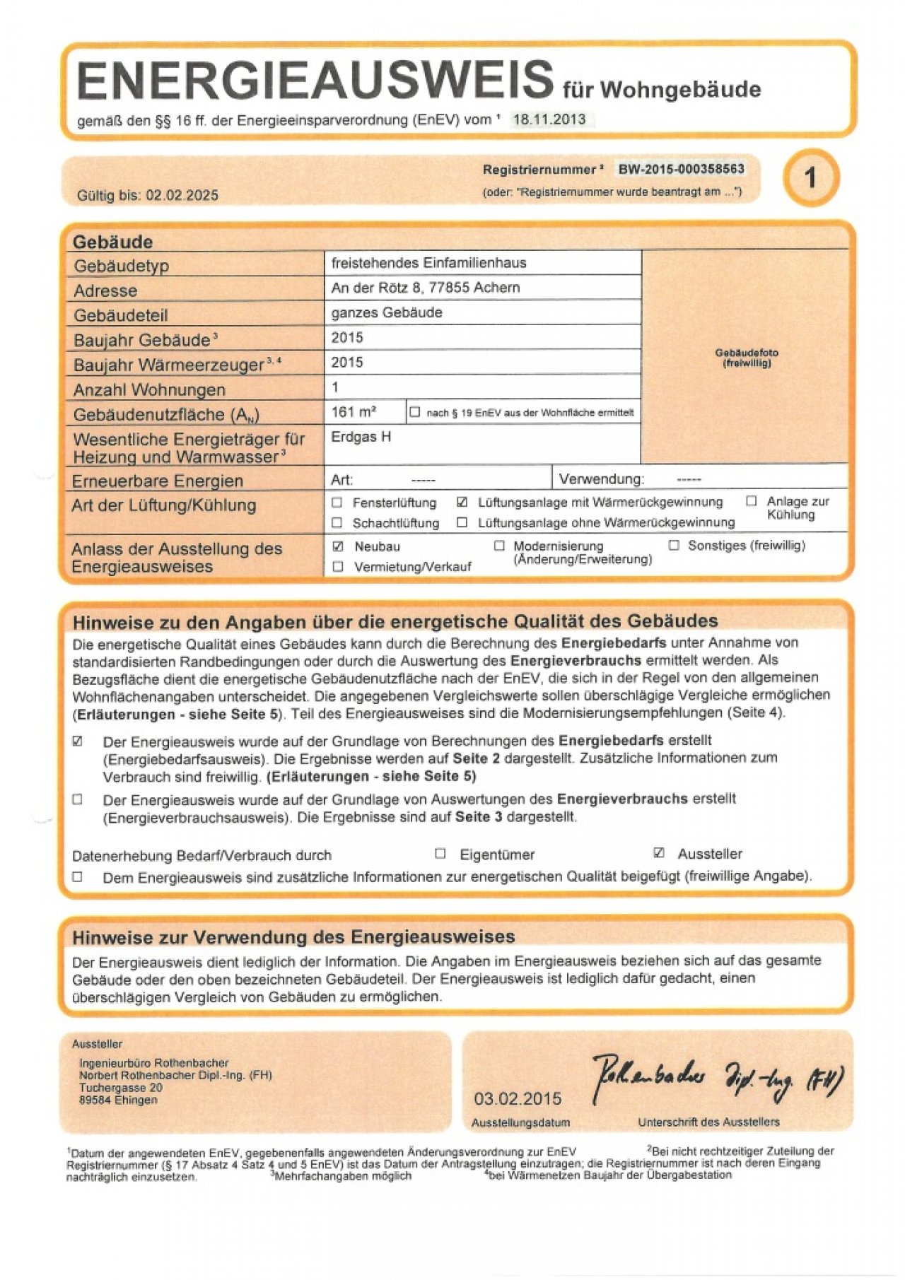 Modernes, neuwertiges EFH in Achern-Ortsteil (EFH, Hahn)