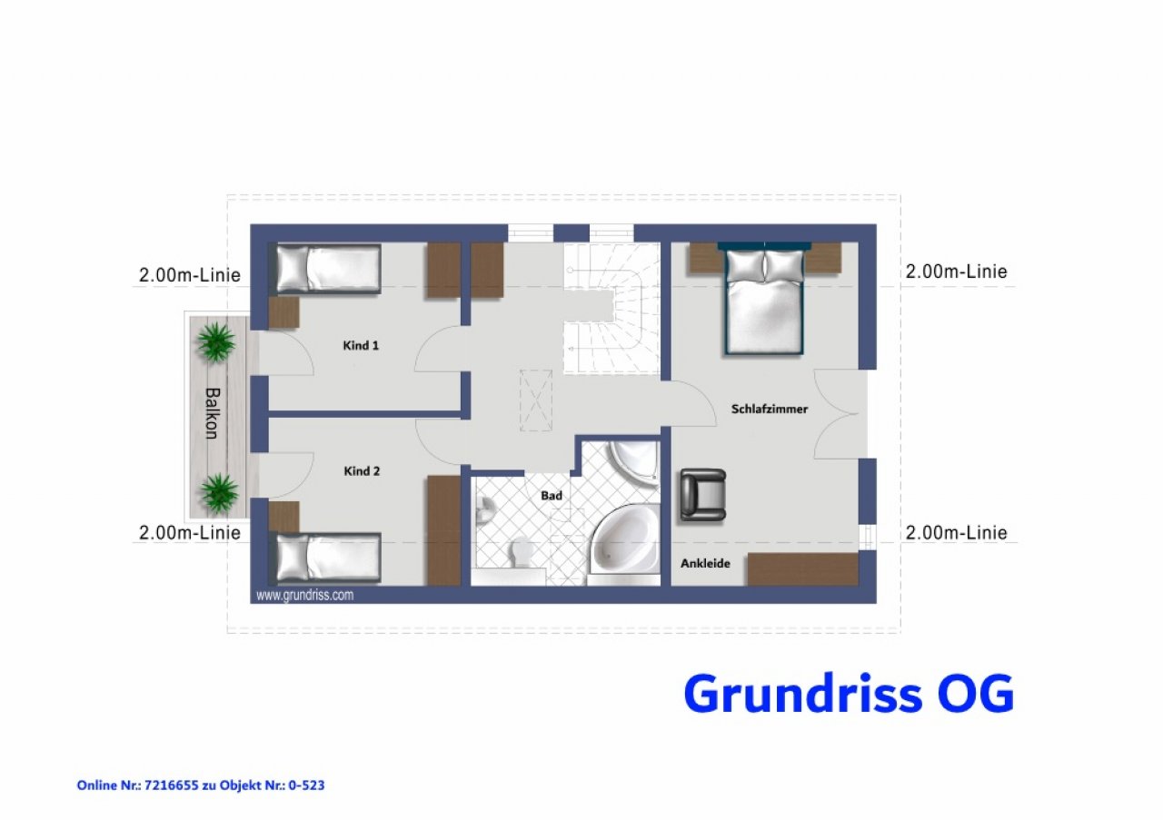 Modernes, neuwertiges EFH in Achern-Ortsteil (EFH, Hahn) — Grundriss OG