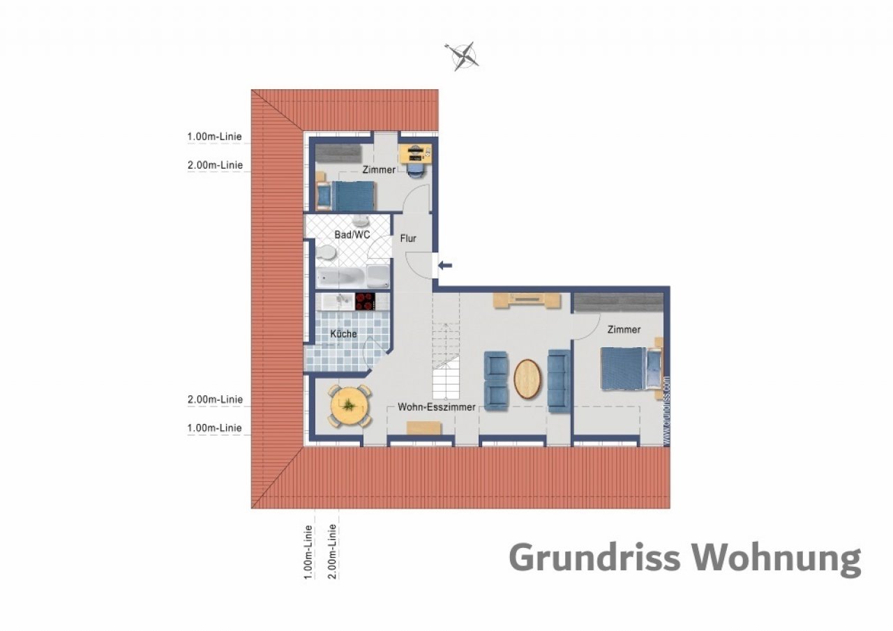 4-Zimmer-Wohnung in historischem Gebäude (ETW, Lorenz)